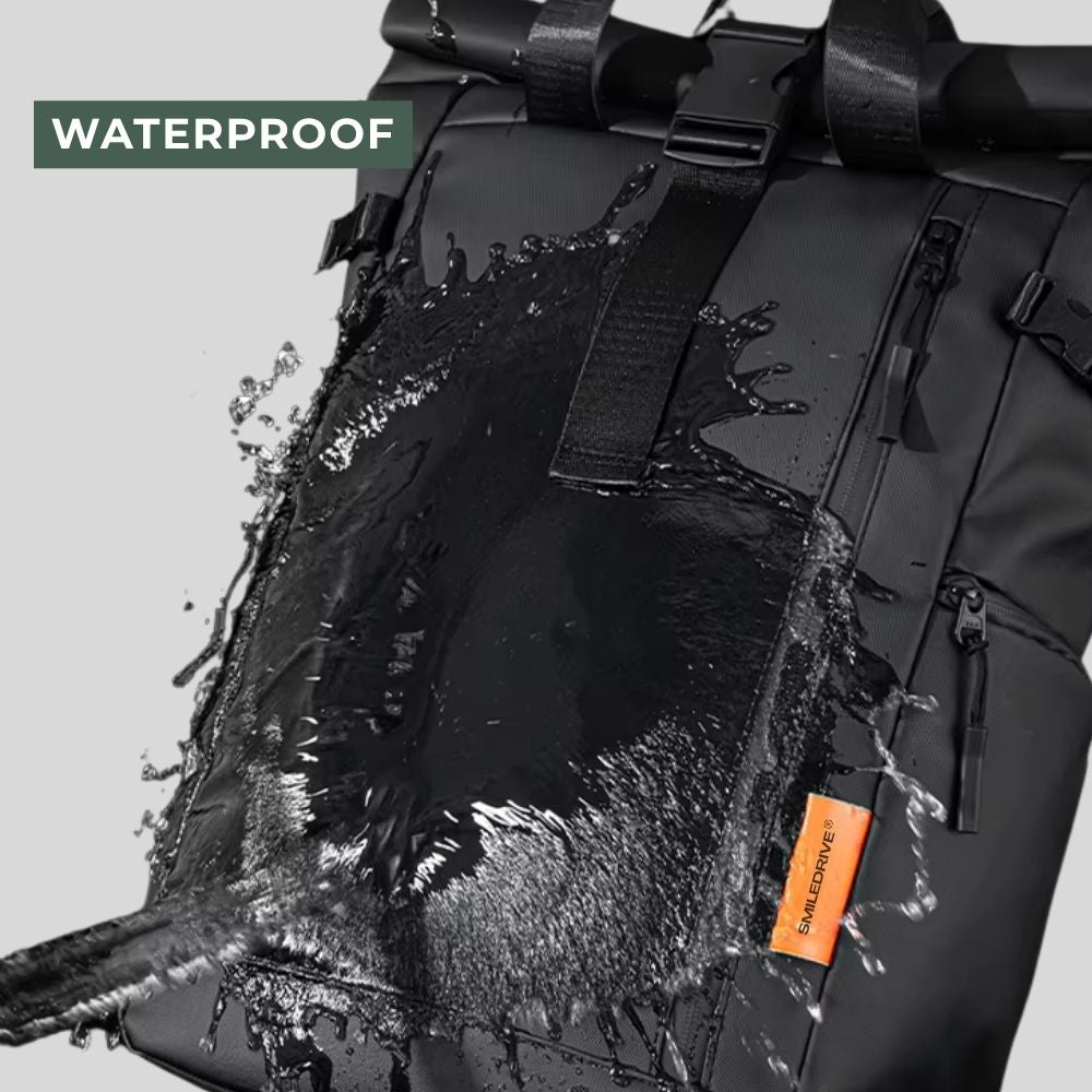 Waterproof Rolltop Laptop Backpack Unisex Bag | Expandable 20–25L | Fits 15.6" Laptop | Anti-Theft, Lightweight Bag for Men & Women | Stylish Travel, Office & College Backpack
