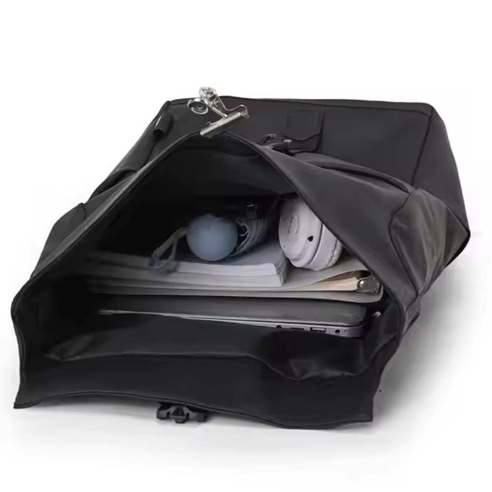 Roll Top Backpack Waterproof Laptop Bag - Stylish & Space Travel, Office & College Faux Leather Bag