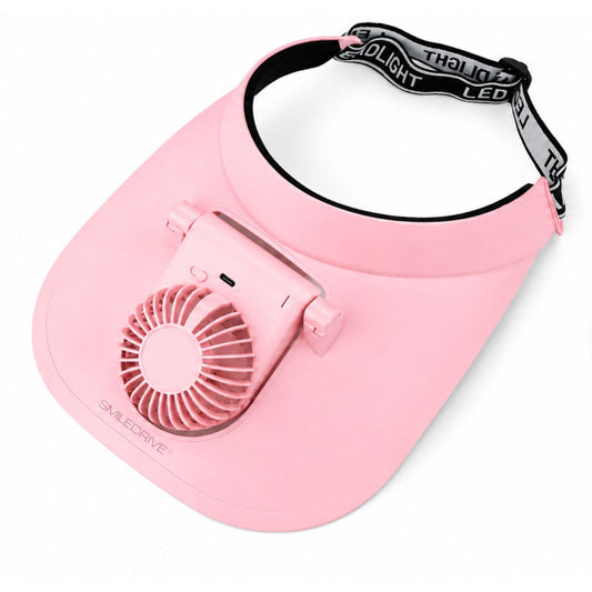 Cooling Fan Cap with Rechargeable Fan, 2-Speed Adjustable Fan, Hands-Free Cooling Hat, Lightweight Cap for Daily Use- Walking, Gardening, Hiking, Camping & Indoor/ Outdoor Work | Available in Blue, Pink & White
