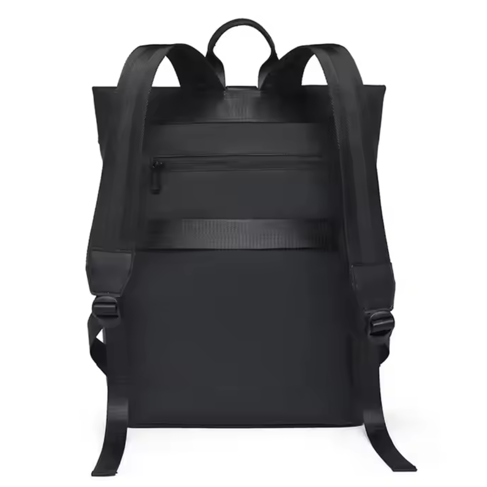 Roll Top Backpack Waterproof Laptop Bag - Stylish & Space Travel, Office & College Faux Leather Bag