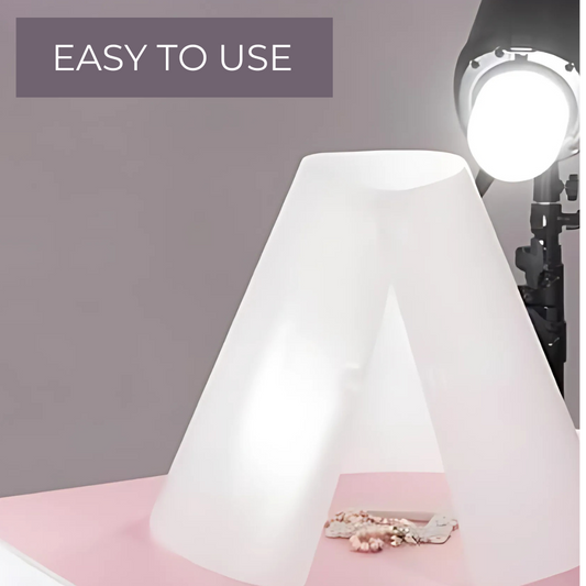 SMILEDRIVE® Light Cone for Product Photography - Diffuser for Photography Shadow/Reflection-free Photography