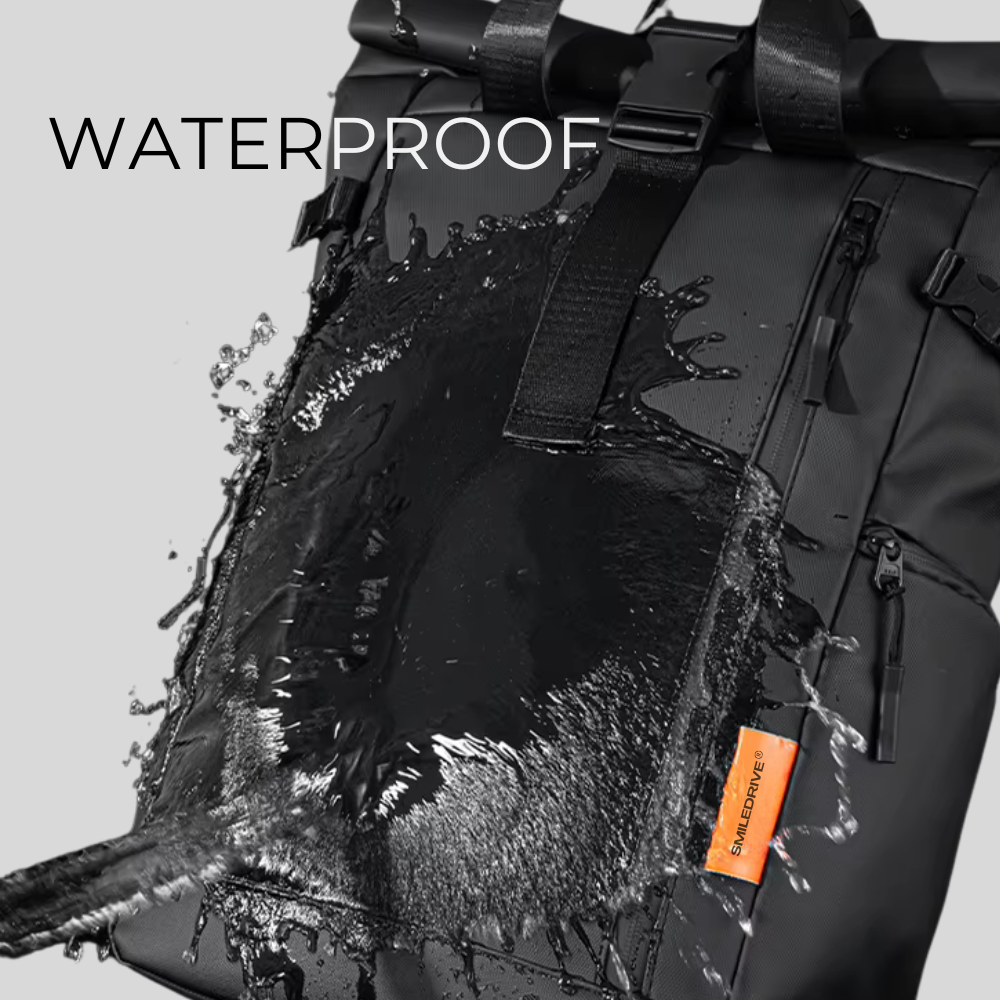 Waterproof Rolltop Laptop Backpack Unisex Bag | Expandable 20–25L | Fits 15.6" Laptop | Anti-Theft, Lightweight Bag for Men & Women | Stylish Travel, Office & College Backpack