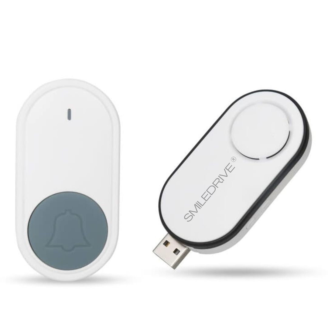 Smiledrive® Wireless Door Bell - USB Mini Doorbell for Home with 500 ft range