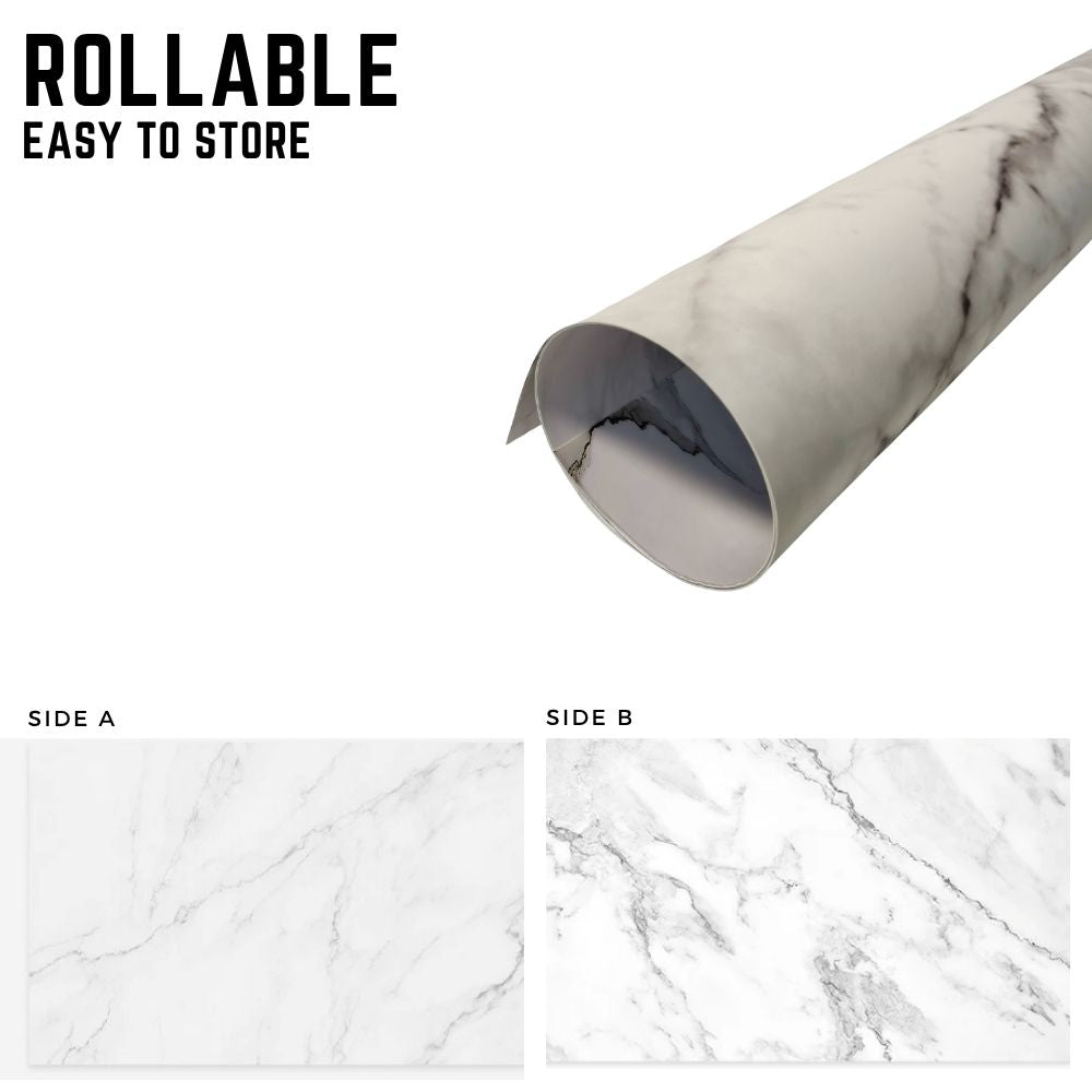 Photo Studio Backdrop Background Sheet-Double Sided Flat Lay Splashproof Premium Background Paper for Food, Small Product Photo Shoot- 56x88