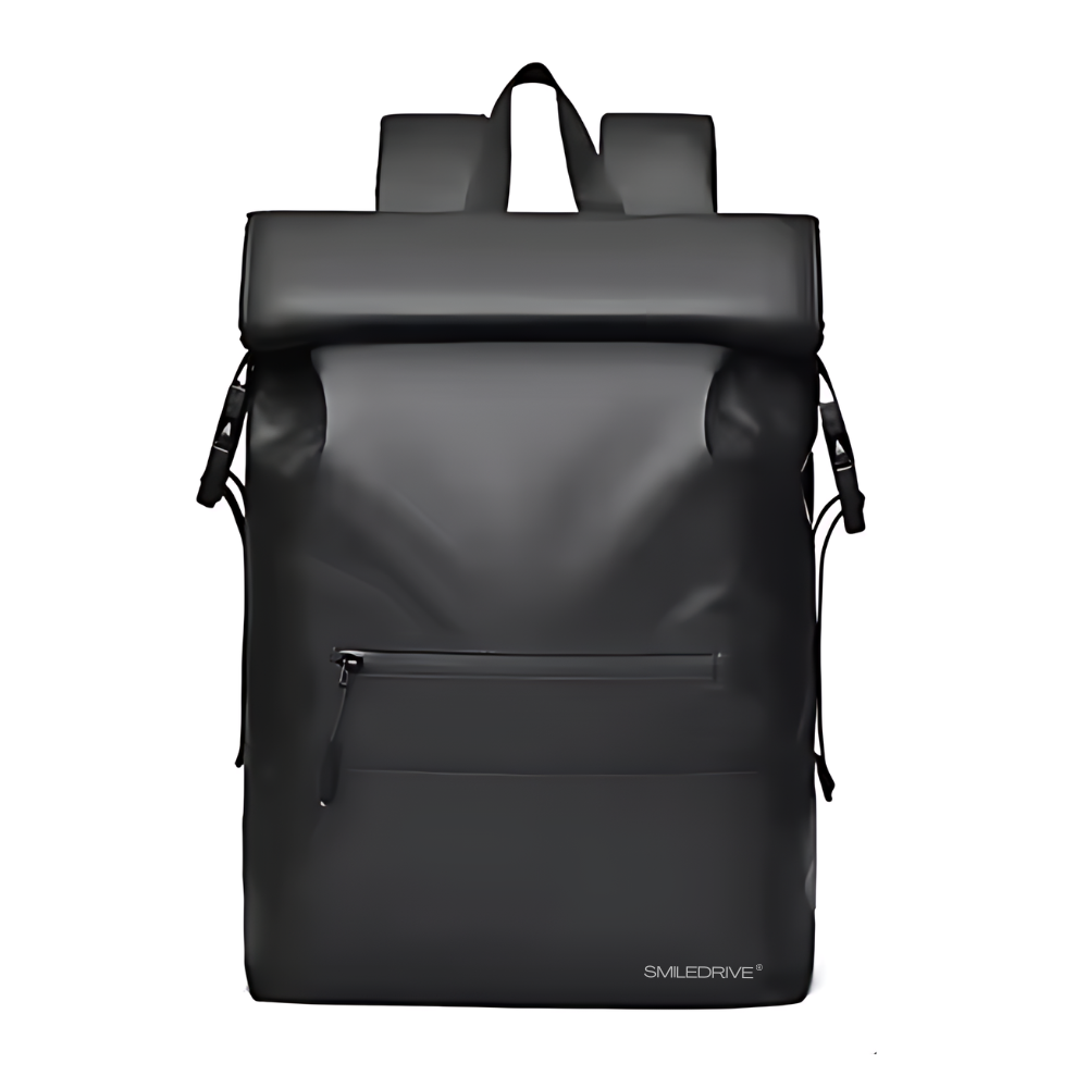 Waterproof Roll Top Backpack Laptop Bag– Stylish Travel Hiking Office Bag