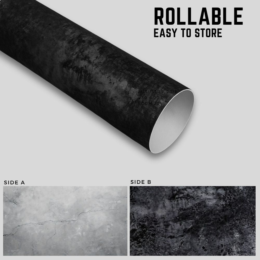 Photo Studio Backdrop Background Sheet-Double Sided Flat Lay Splashproof Premium Background Paper for Food, Small Product Photo Shoot- 56x88