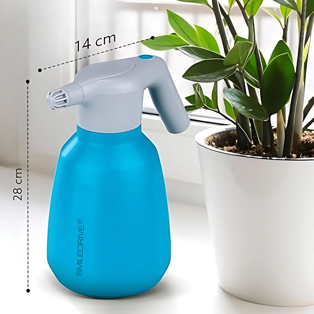 SMILEDRIVE® 2L Portable Automatic Plant Spraying Bottle | Adjustable Nozzle | Mist and Stream Mode | Built-in Battery Charge Indicator | Perfect for Gardening, Home, Car, Kitchen Cleaning, Sanitizing