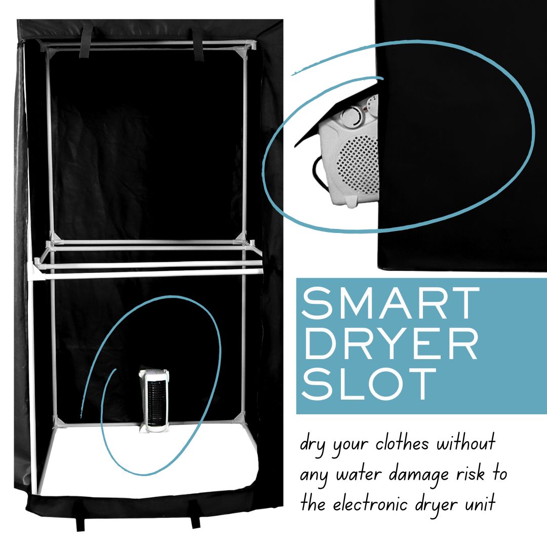 Electric Clothes Dryer Machine – Compact 3-Tier Rack | Dries Up to 16 Garments in 60 Minutes