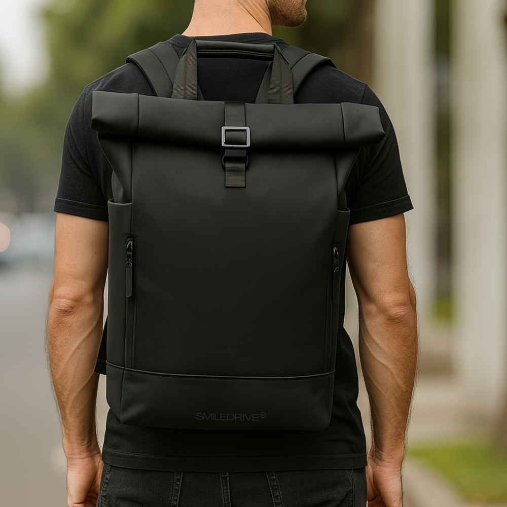 Waterproof Bag for Laptop RollTop Expandable 20-25L, Fits 15.6" Laptop, Anti-Theft, Travel/Office/College Bag for Men & Women