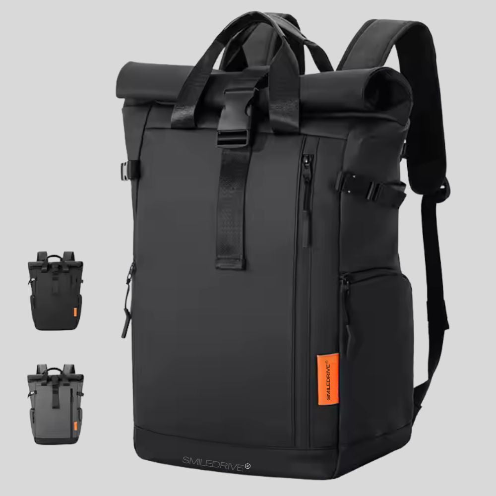 Waterproof Rolltop Laptop Backpack Unisex Bag | Expandable 20–25L | Fits 15.6" Laptop | Anti-Theft, Lightweight Bag for Men & Women | Stylish Travel, Office & College Backpack
