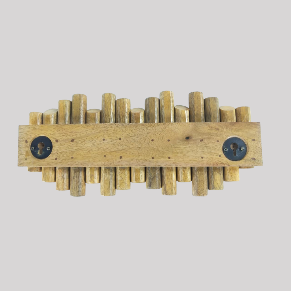 SMILEDRIVE® Clothes Hangers Wooden Wall Mounted Cloth Hanger 29 x 13 x 3 cm