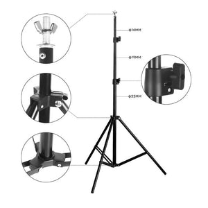 Smiledrive Backdrop Stand Photography Background Holder Stands Kit-6.5x6.5ft Photo Video Shoot Support System Carry Bag