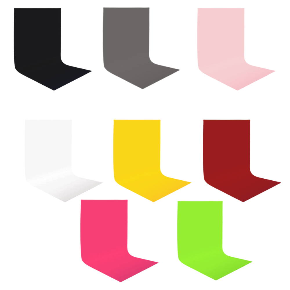 Photography Background Sheets – Washable PVC Backdrops (Single & Combo, Multi-Color) – 60×120 cm – Made in India