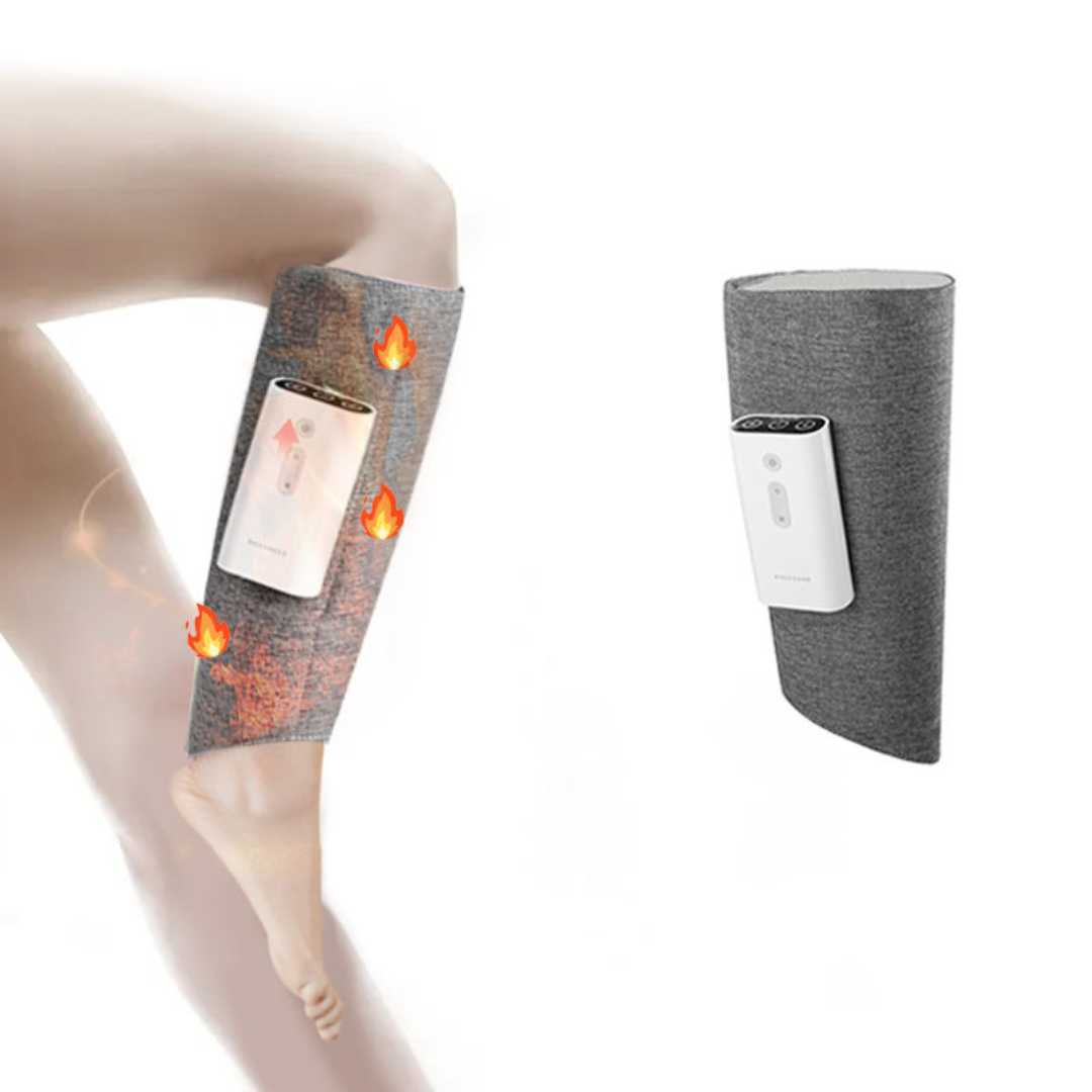 Wireless Leg Calf Massager with 3 Level Heat and Compression for Max Relief