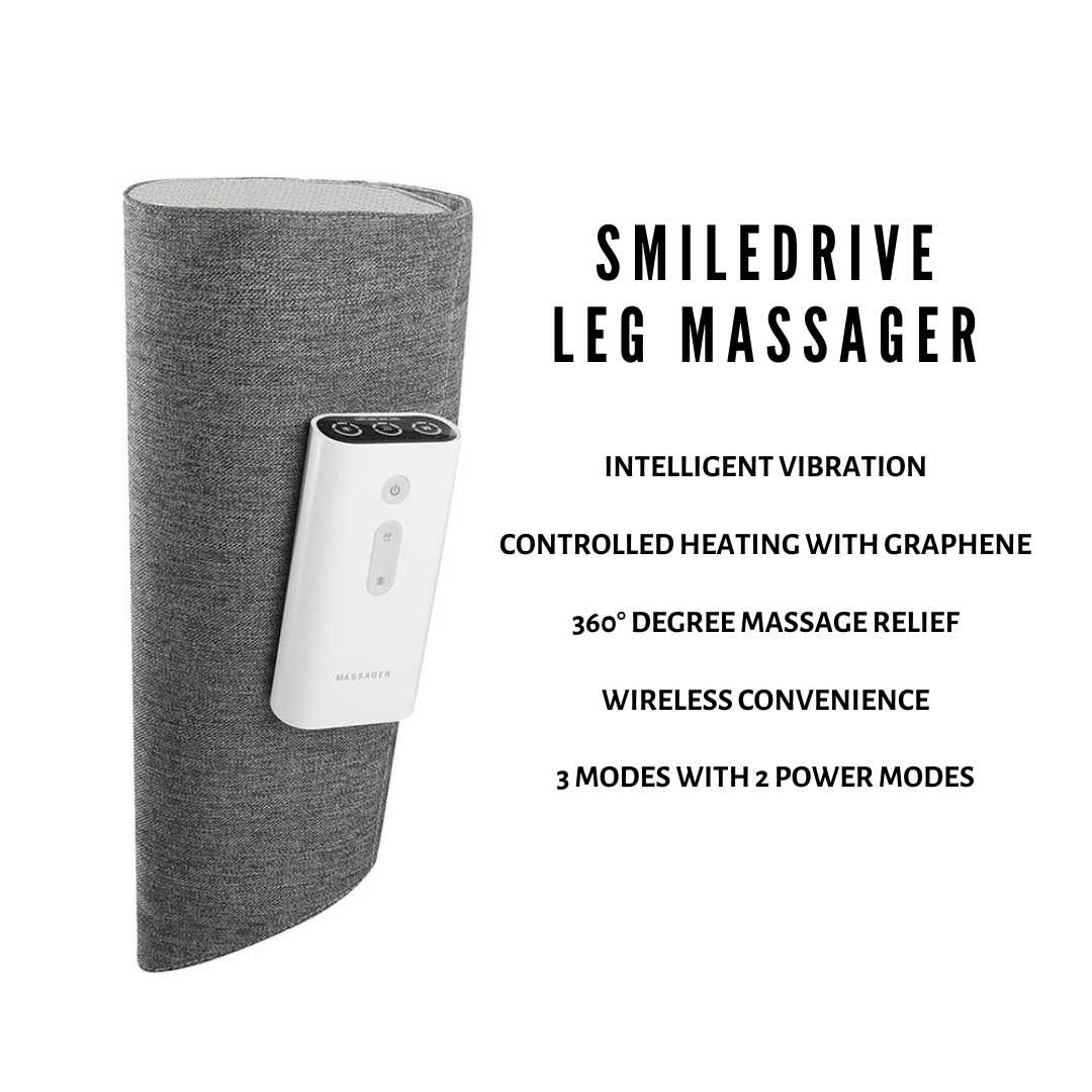 Wireless Leg Calf Massager with 3 Level Heat and Compression for Max Relief