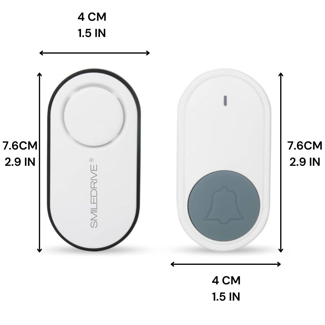 Smiledrive® Wireless Door Bell - USB Mini Doorbell for Home with 500 ft range