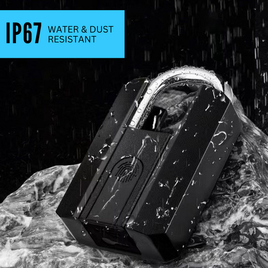 Z+ Smart Door Lock – Fingerprint Padlock with IP67 Waterproof, Bluetooth & Key Access