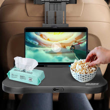 Load image into Gallery viewer, Car Laptop Stand Backseat Tray Table for Cars-Adjustable Kids Travel Food Trays Roadtrip Back Seat Organizer Pastime/Working/Dinning Desk