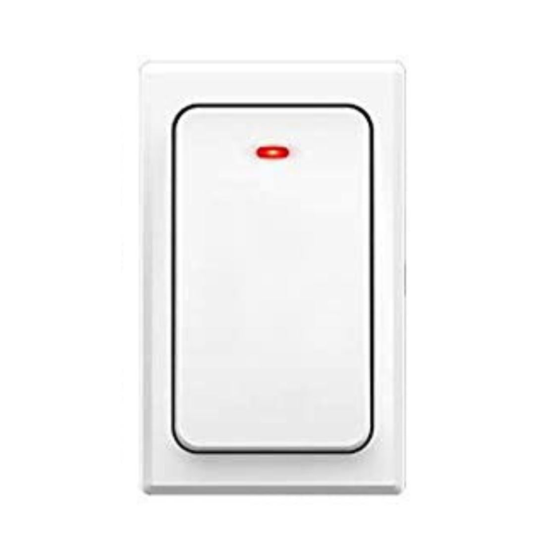 Long Range Kinetic Doorbell Remote Switch Waterproof Transmitter - White Smiledrive