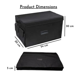 Smiledrive Car SUV Boot Organizer Collapsible Trunk Storage Multi Compartment Box with Lid –Made in India Smiledrive.in