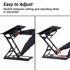 Laptop Standing Desk Table Stand with Adjustable Height & Angle Options - Made in India Smiledrive