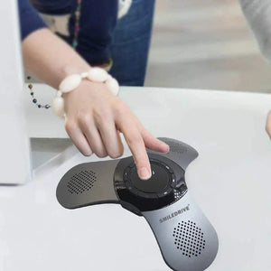 Portable Bluetooth Mobile Conference Call Speaker with Omnidirectional Mic, Echo & Noise Cancellation Smiledrive