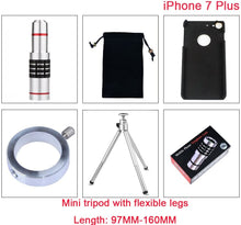 Load image into Gallery viewer, 18x Optical Zoom Mobile Lens Kit Telescope Lens with Tripod, Back case/Cover compatible with Iphone12 Mini Smiledrive.in