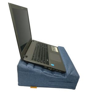 Laptop Lap Desk Tray with Cushion, fits upto 15.6 Inch Laptops, Ergonomic Pillow Pad Study Desk Smiledrive