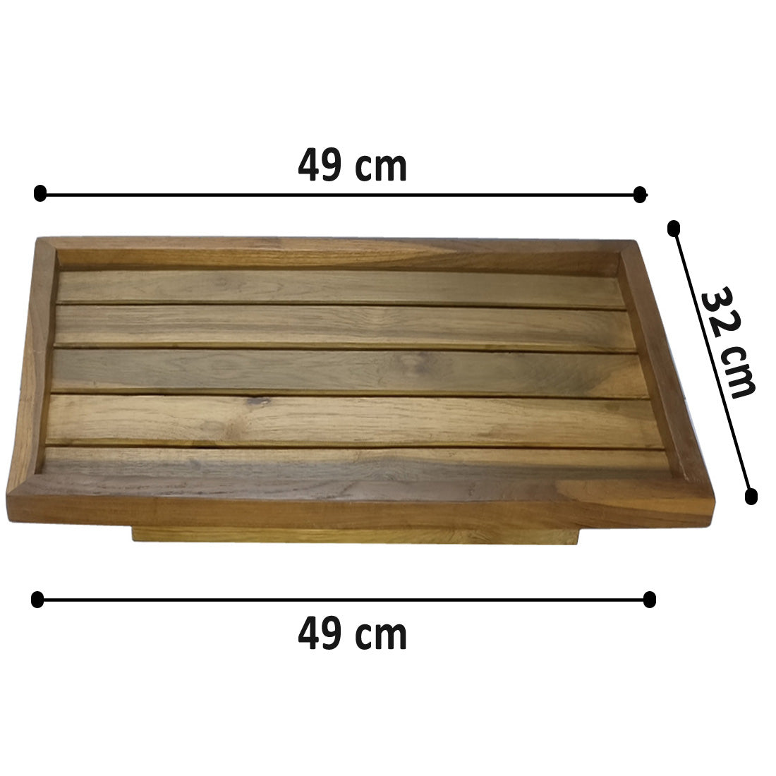Smiledrive Laptop Riser Table Stand Teak Wood Macbook Holder Multi-Angle Foldable Universal Desk for laptops - Made in India Smiledrive