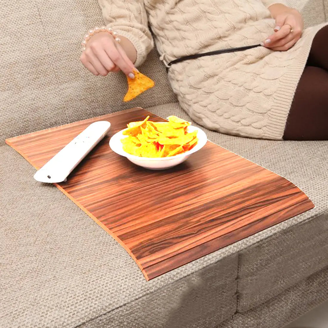 Wooden sofa deals arm tray