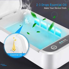 Load image into Gallery viewer, UV Sterilizer Box Smartphone Sanitizing Machine Portable UV Disinfector for iPhones Android Mobile Phones Keys Cash Credit Card Sanitizer Smiledrive