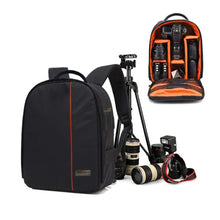 Load image into Gallery viewer, Waterproof DSLR Backpack Camera Bag Backpack with Adjustable Dividers-Made in India Smiledrive
