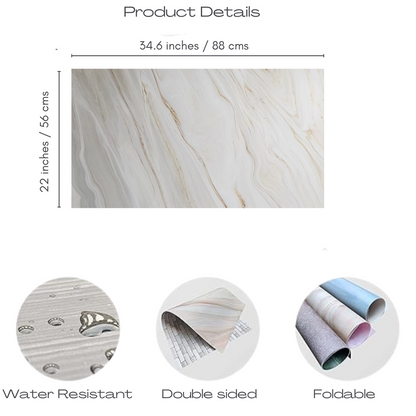 Photo Studio Backdrop Background Sheet-Double Sided Flat Lay Splashproof Premium Paper Backdrop for Food, Small Product Photo Shoot-Size 56x88 (Set of 3)