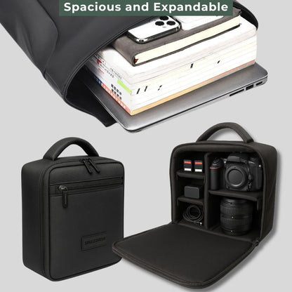 Roll Top Backpack Waterproof Laptop Bag - Stylish & Space Travel, Office & College Faux Leather Bag
