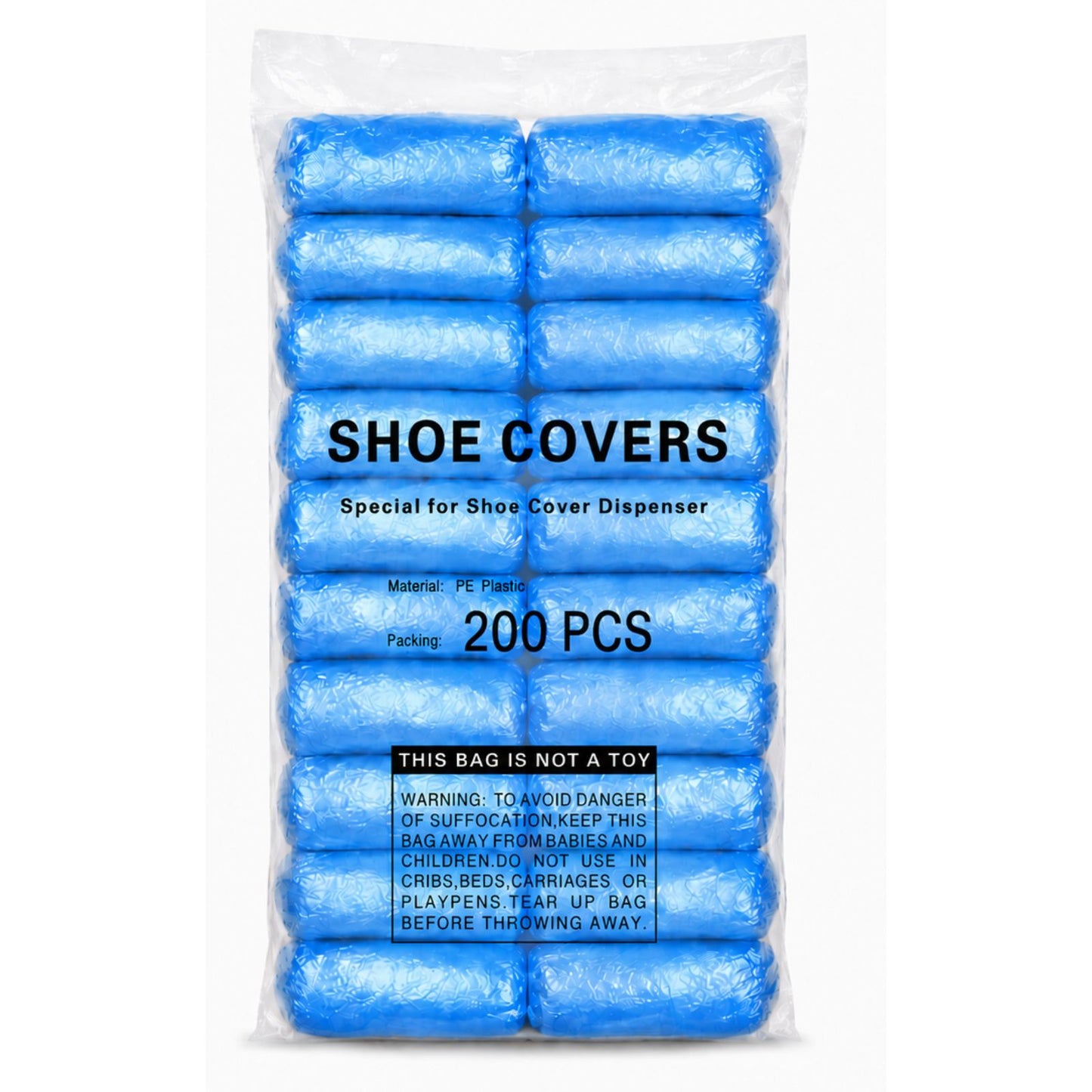 Shoe Cover Dispenser Refills – 100 Pcs / 200 Pcs | T-Clip Compatible Covers for Automatic Dispensers (ONLY REFILLS)