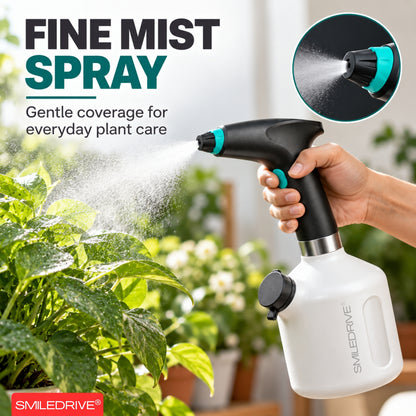1L Electric Sprayer Bottle, Automatic Watering of Indoor/Outdoor Plants, Mist & Stream Spray with Extended Nozzle, Water level check,  Rechargeable 1200 mAh Battery, Bright Battery Power Indicator, Spray Bottle for Plants, Garden & Household Cleaning