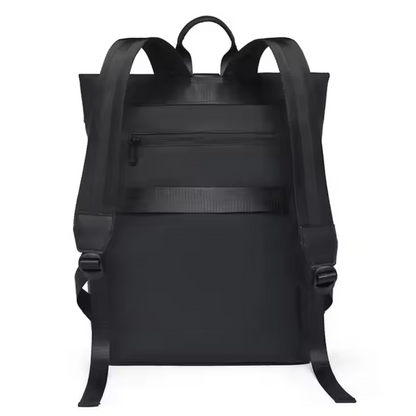 Roll Top Backpack Waterproof Laptop Bag - Stylish & Space Travel, Office & College Faux Leather Bag