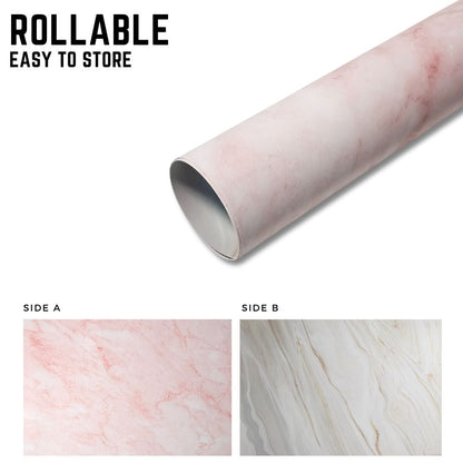 Photo Studio Backdrop Background Sheet-Double Sided Flat Lay Splashproof Premium Background Paper for Food, Small Product Photo Shoot- 56x88