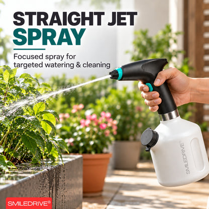 1L Electric Sprayer Bottle, Automatic Watering of Indoor/Outdoor Plants, Mist & Stream Spray with Extended Nozzle, Water level check,  Rechargeable 1200 mAh Battery, Bright Battery Power Indicator, Spray Bottle for Plants, Garden & Household Cleaning