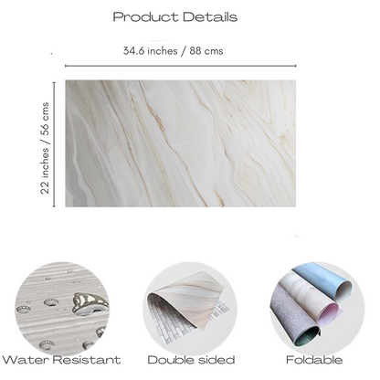 Photo Studio Backdrop Background Sheet-Double Sided Flat Lay Splashproof Premium Paper Backdrop for Food, Small Product Photo Shoot-Size 56x88 (Set of 3)