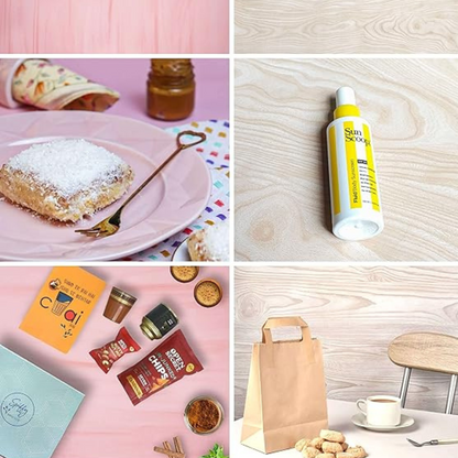 Photo Studio Backdrop Background Sheet-Double Sided Flat Lay Splashproof Premium Paper Backdrop for Food, Small Product Photo Shoot-Size 56x88 (Set of 3)