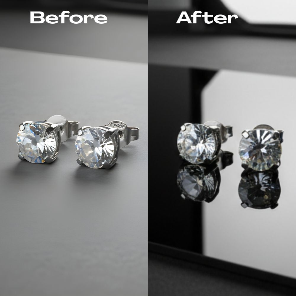 Acrylic White & Black Reflective Display Table Riser for Professional Product Photography,30x30CM Background Boards for Product Table Top Photography Shooting