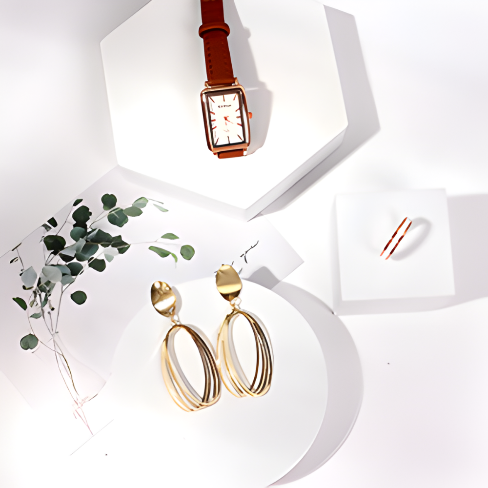 Product Photography Props 6-piece Set | Jewelry photo shoot props | Hard Foam Riser & Blocks | Lightweight, Waterproof, Re-usable