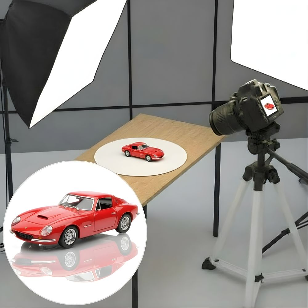 Acrylic White & Black Reflective Display Table Riser for Professional Product Photography,30x30CM Background Boards for Product Table Top Photography Shooting