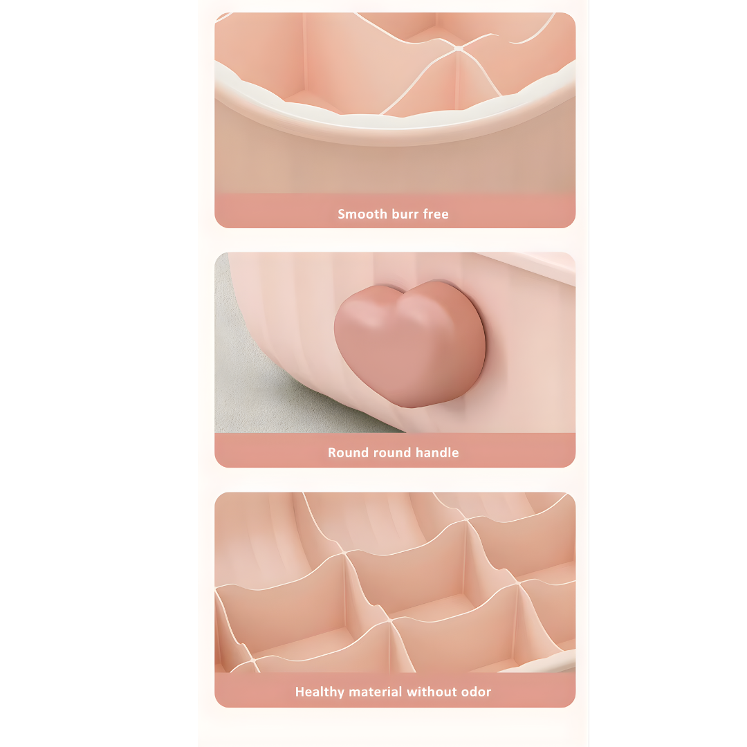 Clothes Organizer Boxes for Wardrobe | Storage Boxes for Bras, Socks, Innerwear & Baby Wear | Sliding Drawers for Cupboard