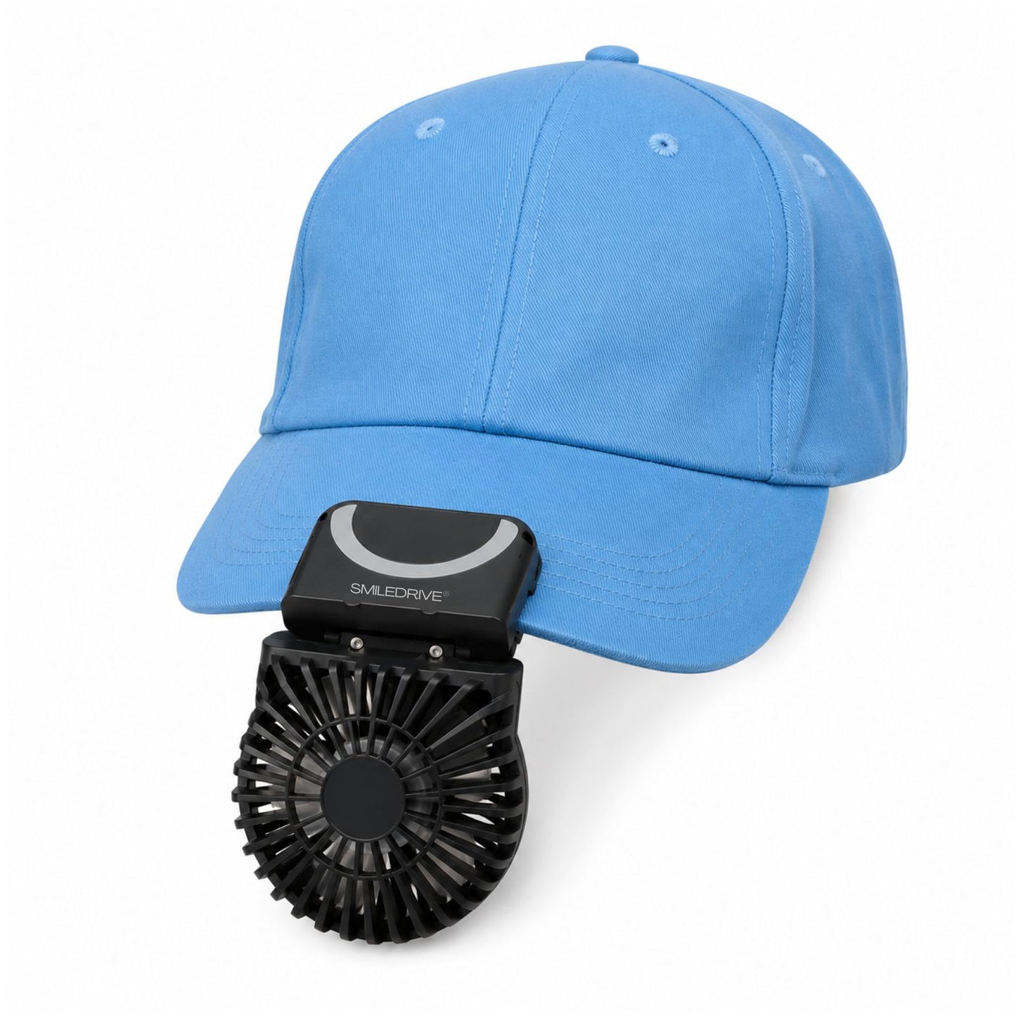 WEARKOOL Fan with Cap & Lanyard | Baseball Cap with Fan | 5 Speed 200mAH Rechargeable BLDC Fan with Powerful Airthrow & Digital Battery Display