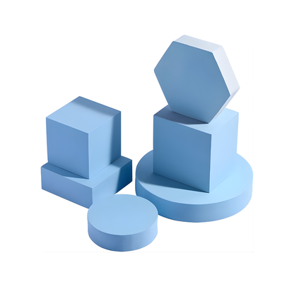 Product Photography Props 6-piece Set | Jewelry photo shoot props | Hard Foam Riser & Blocks | Lightweight, Waterproof, Re-usable