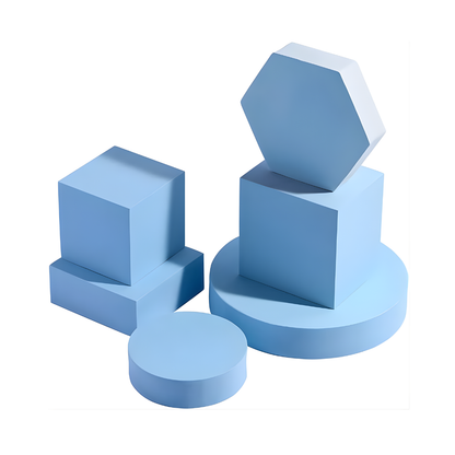 Product Photography Props 6-piece Set | Jewelry photo shoot props | Hard Foam Riser & Blocks | Lightweight, Waterproof, Re-usable