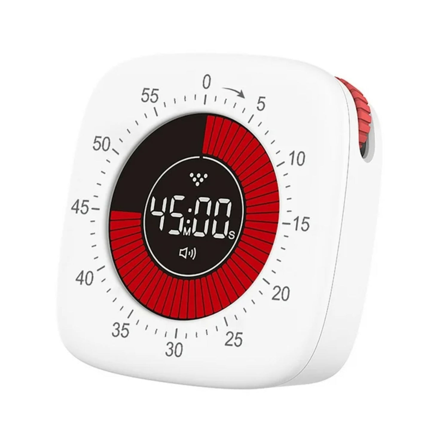 Digital Visual Timer with Countdown Display, Silent & Audible Alerts, Magnetic Back, Stand & USB Type-C Rechargeable Timer for Study, Cooking, Workouts and Daily Routines