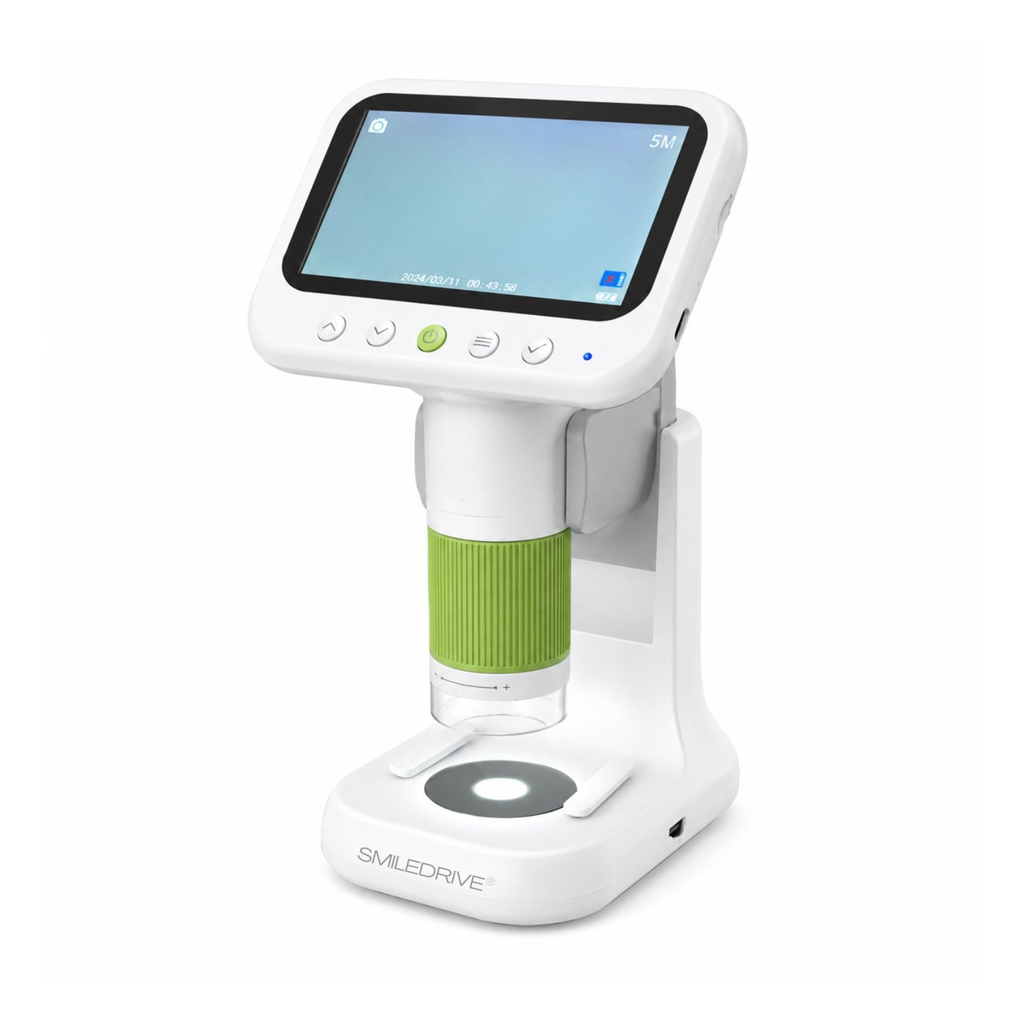 Mini Microscope with 1000x HD Magnification | 2.4” Screen LED Lights & Bottom Backlight | Photo & Video Capture | Rechargeable Handheld Microscope for Coins, Plants, PCB, Jewellery & STEM Learning